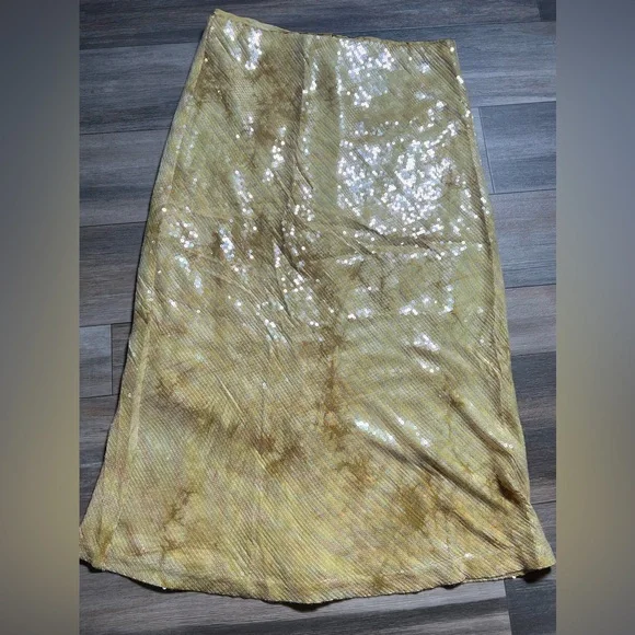 Anthropologie Tilda Sequin Slip Skirt- Large - Picture 2 of 7